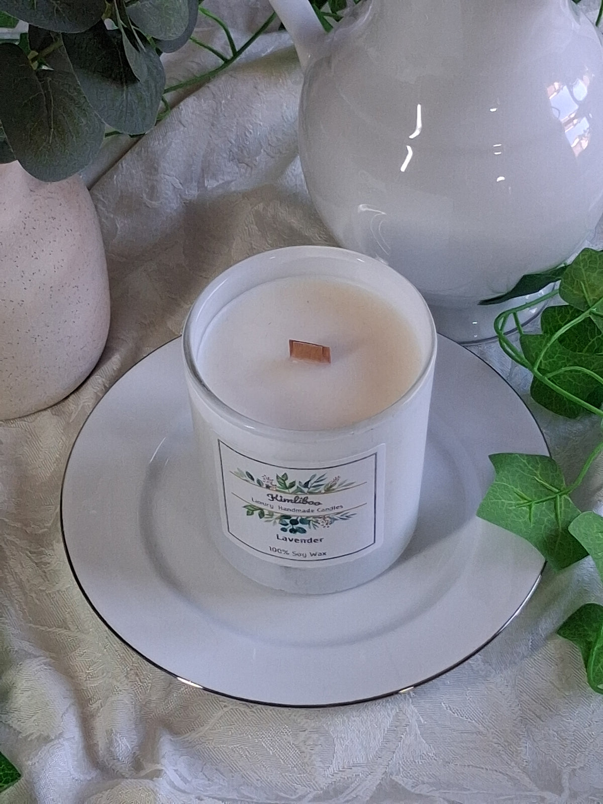 Lavender Scented Wood Wick Candle