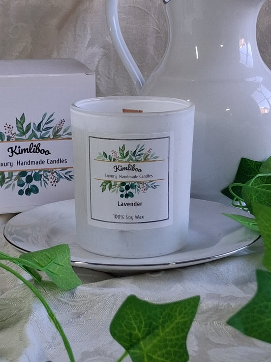 Lavender Scented Wood Wick Candle